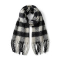 Classic Plaid Tassel Winter Scarf