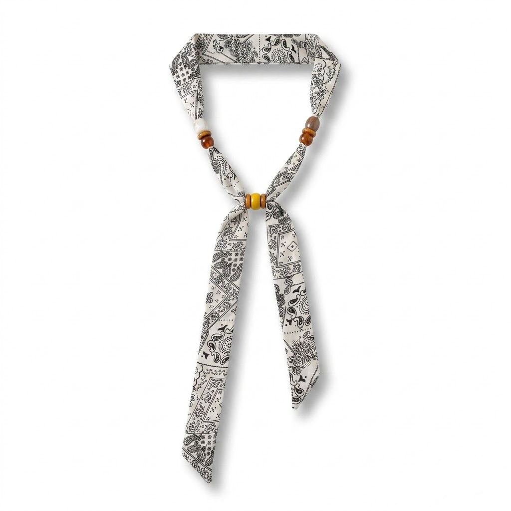 Adjustable Beaded Neck Scarf