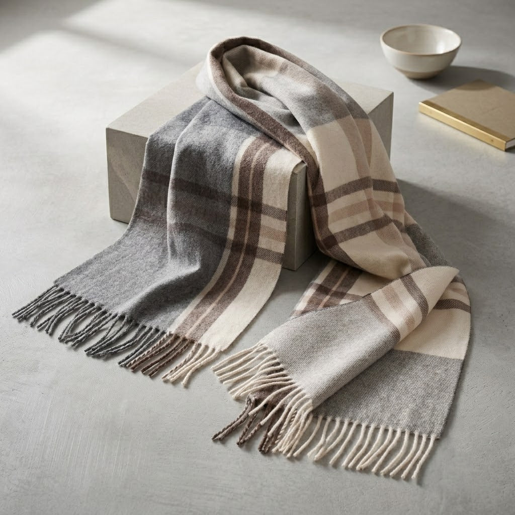 Premium Plaid Winter Scarf