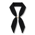 Vintage Pearl Polka Scarf